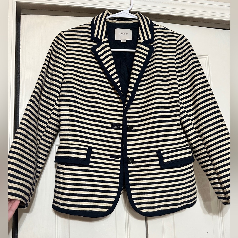 LOFT Striped Blazer Jacket!